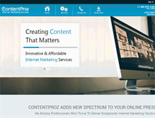 Tablet Screenshot of contentproz.net